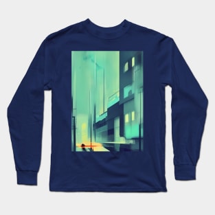 Night azure street Long Sleeve T-Shirt